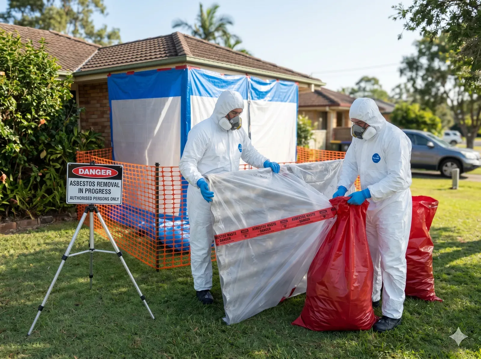 Licensed removal team in PPE — Asbestos Watch